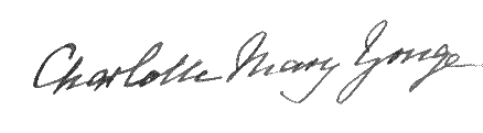 Signature of Charlotte Yonge